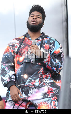 Las Vegas, NV, USA. September 2017. 23. September 2017 - Las Vegas, NV - Khalid. 2017 iHeartRadio Music Festival Village im MGM Village. Foto: MJT/Admedia Stockfoto