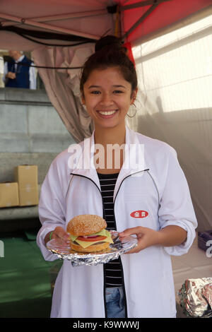 Trafalgar Square, UK. 24 Sep, 2017. Japan Matsuri 2017 fand in Trafalgar Square, London statt. Ein Festival der japanischen Kultur mit Essen, Musik, Tanz, Kampfkunst und vieles mehr. Das Festival ist jetzt in seiner 9. Jahr. Credit: Keith Larby/Alamy leben Nachrichten Stockfoto