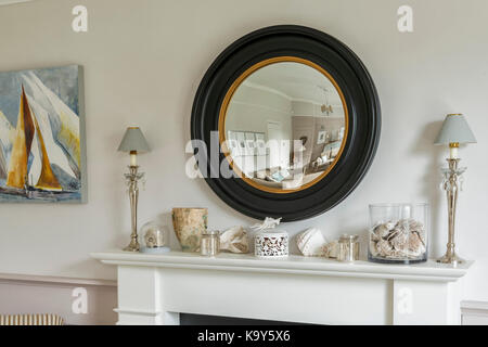 In einem Strandflügel einer viktorianischen Villa, Küsten- und Küstenstil, elegant, nautisch Stockfoto