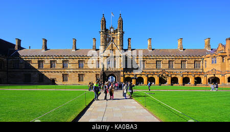 Blick auf dem Campus der Universität von Sydney (USyd), einer der renommiertesten Universitäten in Australien Stockfoto