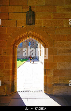 Blick auf dem Campus der Universität von Sydney (USyd), einer der renommiertesten Universitäten in Australien Stockfoto