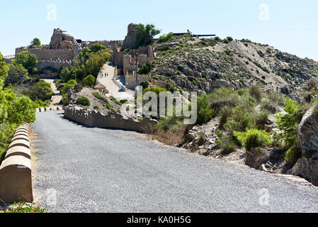 Castillitos Batterie, befestigungsanlagen von Cartagena, Provinz Murcia. Spanien Stockfoto