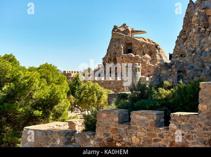 Castillitos Batterie, befestigungsanlagen von Cartagena, Provinz Murcia. Spanien Stockfoto