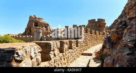 Castillitos Batterie, befestigungsanlagen von Cartagena, Provinz Murcia. Spanien Stockfoto