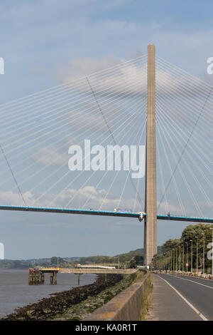 Pont de Normandie, Brücke über den Fluss Seine zwischen Le Havre und Honfleur in Frankreich Stockfoto