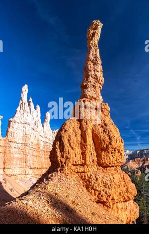 Rock Hoodoos Landschaft Panorama und Wüste Farben mischen in Queens Garden großen Wanderweg im Bryce Canyon National Park, Utah United States Stockfoto