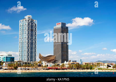 Küste von Barcelona im 20. September 2017, Spanien Stockfoto