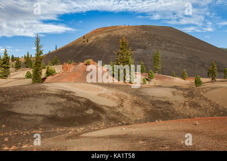 Malte Dünen und Schlackenkegel in Lassen Volcanic National Park Stockfoto