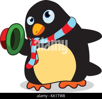 Cute Baby pinguin Cartoon Stock Vektor