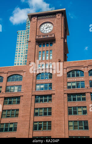 Chicago Skyline der Stadt und die Britannica Gebäude Stockfoto