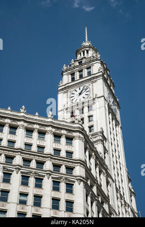 Chicago Skyline der Stadt und die Wrigley Building Stockfoto