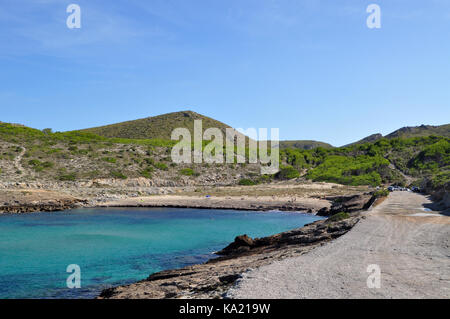 Cala Mitjana (Arta Mallorca) auf Mallorca Balearen Insel in Spanien Stockfoto