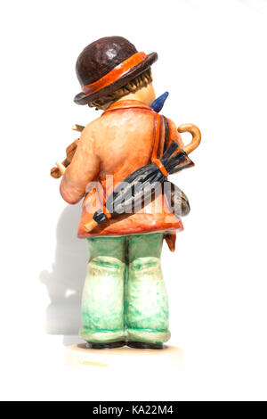 Goebel Hummel Produkte. Keramik Figur wenig Fiddler-Black Hat Stockfoto