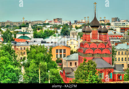 Blick auf die Epiphanie der Kirche in Jaroslawl, Russland. Stockfoto