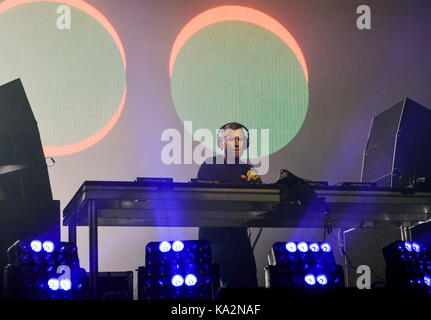 Las Vegas, USA. 23 Sep, 2017 - die Ärzte auf der Bühne am Leben ist schön Festival, Tag 2, im Stadtzentrum von Las Vegas, Nevada - Photo Credit: Ken Howard/Alamy leben Nachrichten Stockfoto