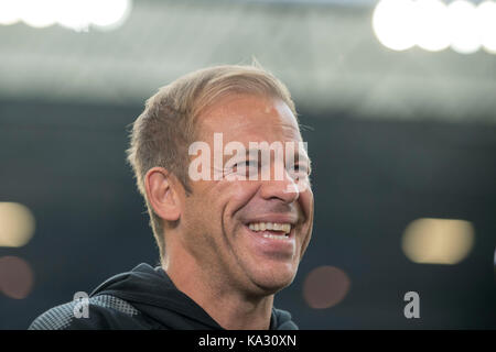 Trainer Markus ANFANG (KI) Fussball 2. Bundesliga, 8. Spieltag MSV Duisburg (DU)-Holstein Kiel (KI), am 22.09.2017 in Duisburg/Deutschland. | Verwendung weltweit Stockfoto