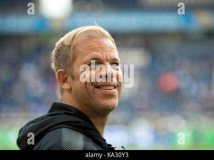 Trainer Markus ANFANG (KI) Fussball 2. Bundesliga, 8. Spieltag MSV Duisburg (DU)-Holstein Kiel (KI), am 22.09.2017 in Duisburg/Deutschland. | Verwendung weltweit Stockfoto