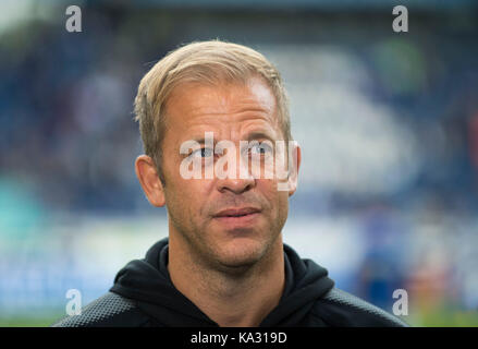 Trainer Markus ANFANG (KI) Fussball 2. Bundesliga, 8. Spieltag MSV Duisburg (DU)-Holstein Kiel (KI) 1:3, am 22.09.2017 in Duisburg/Deutschland. | Verwendung weltweit Stockfoto