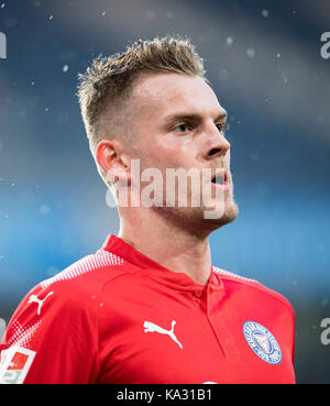 Marvin DUCKSCH (KI) Fussball 2. Bundesliga, 8. Spieltag MSV Duisburg (DU)-Holstein Kiel (KI) 1:3, am 22.09.2017 in Duisburg/Deutschland. | Verwendung weltweit Stockfoto