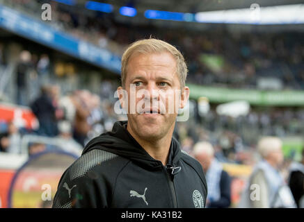 Trainer Markus ANFANG (KI) Fussball 2. Bundesliga, 8. Spieltag MSV Duisburg (DU)-Holstein Kiel (KI) 1:3, am 22.09.2017 in Duisburg/Deutschland. | Verwendung weltweit Stockfoto