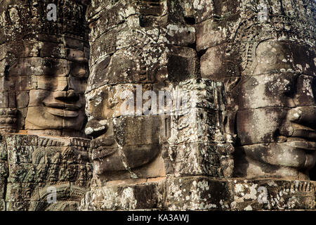 Bayon Tempel, Angkor Thom, Angkor, Siem Reap, Kambodscha Stockfoto