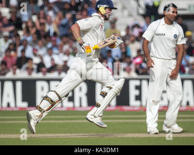 Kevin Pietersen - 3.Test gegen Indien - oval, 2007 Stockfoto