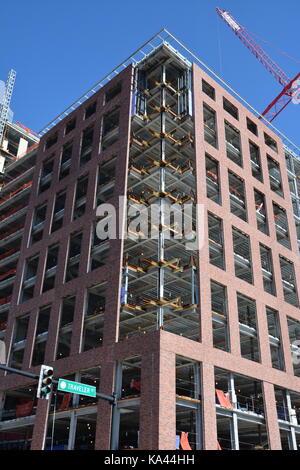 Sehenswürdigkeiten in Boston's South End an einem sonnigen Tag Stockfoto