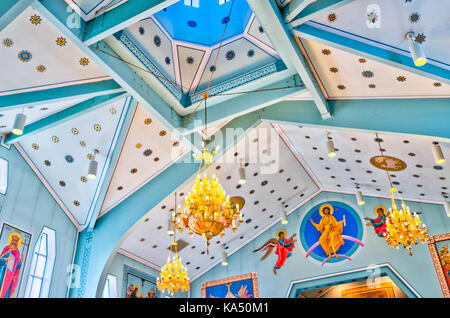 Silver Spring, USA - 16. September 2017: Im Innenraum St. Andrew ukrainischen orthodoxen Kathedrale in der Nähe von Washington DC während 15 ukrainischen Festival Stockfoto
