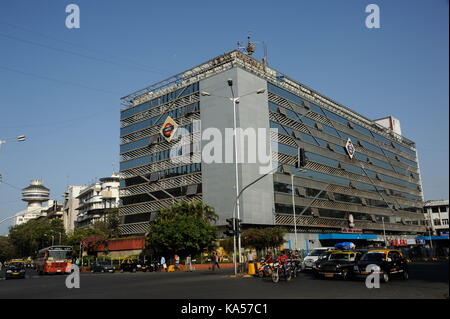 Bahnhofsgebäude Churchgate, Mumbai, Maharashtra, Indien, Asien Stockfoto