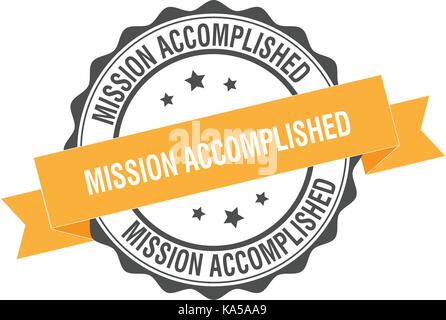 Mission accomplished Stempel Abbildung Stock Vektor