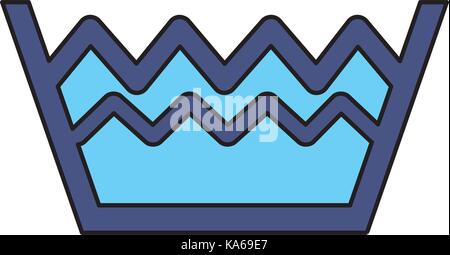 Eimer mit Wasser zu reinigen Kleidung Stock Vektor