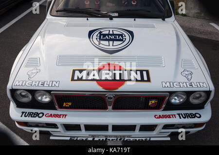 Lancia Delta Martini Racing replica in Pesaro Italien Stockfoto