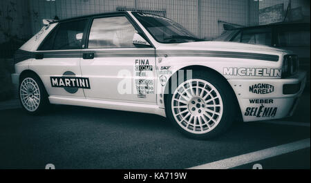 Lancia Delta Martini Racing replica in Pesaro Italien Stockfoto