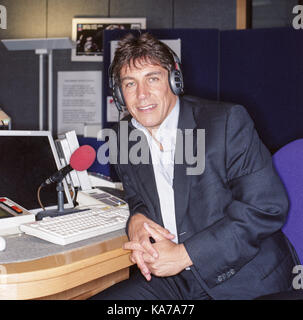 John Inverdale fotografiert bei der BBC Five Live Studio Stockfoto