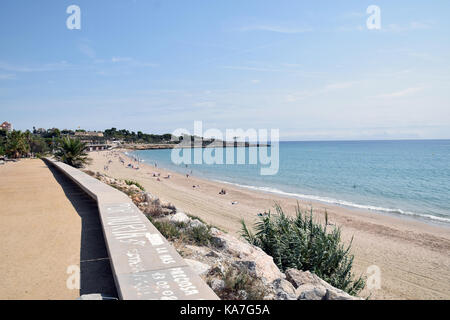 Katalonien, Spanien Sep 2017. Platja del Miracle, Tarragona Costa Dorada Stockfoto