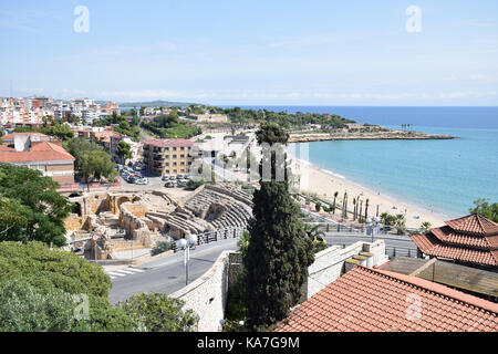 Katalonien, Spanien Sep 2017. Tarragona. römische Amphitheater. Costa Dorada Stockfoto