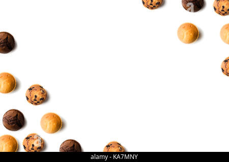 Verschiedene köstliche Muffins Stockfoto