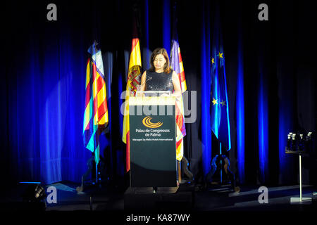 Palma de Mallorca, Spanien. 25 Sep, 2017. Während der Einweihung der neuen Palast der Kongresse von Palma de Mallorca am Montag, den 25. September 2017. Credit: Gtres Información más Comuniación auf Linie, S.L./Alamy leben Nachrichten Stockfoto