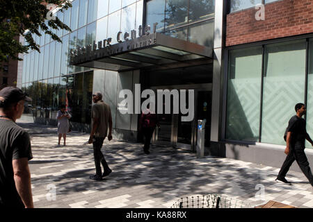 25 September-New York, NY-Atmosphäre während der kabinettssitzung Für 'City Hall in Ihrem Borough" für Manhattan an der Schomburg Center für Forschung in der schwarzen Kultur, ein Teil der New York Public Library am 25. September 2017 in Harlem in New York City statt. Foto: MPI 43/MediaPunchInc Stockfoto