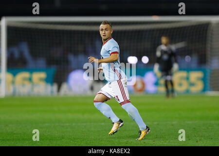 Stanislav Lobotka (Celta), 21. SEPTEMBER 2017 - Fußball: Spanisch "La Liga Santander' Match zwischen RC Celta de Vigo 1-1 Getafe CF im Estadio Municipal de Balaidos in Vigo, Spanien. (Foto von mutsu Kawamori/LBA) [3604] Stockfoto