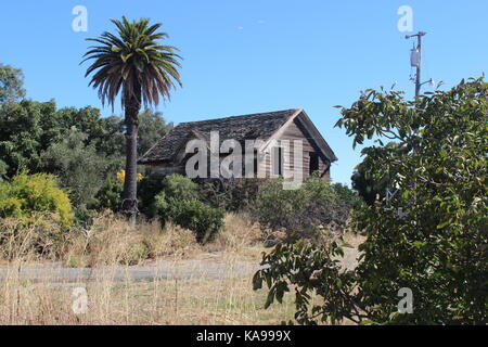 Verlassenen Bauernhaus, Suison City, Kalifornien Stockfoto