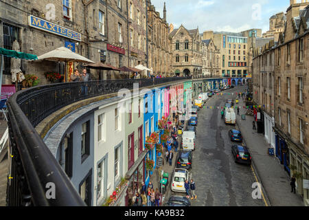 Edinbugh, Victoria Street, Lothian, Schottland, Vereinigtes Königreich Stockfoto