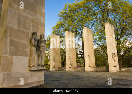 Kriegerdenkmal an der Virginia Tech in Blacksburg, Virginia. Stockfoto