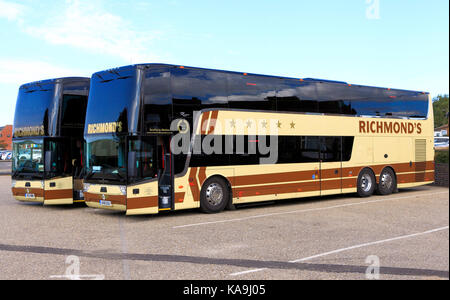 Richmond's Coaches, Trainer, Ausflüge, Ausflug, Ausflüge, Ausflug, Urlaub, Ferien, Reisen unternehmen, companires, Transport, England, Großbritannien Stockfoto