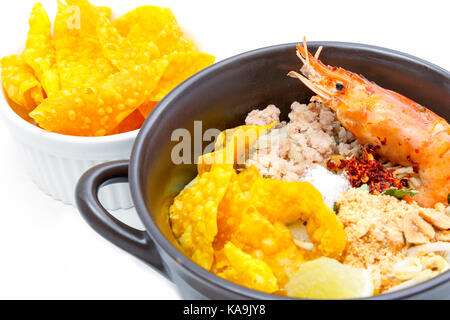 Tom Yum Kung Nudel, beliebte Thailändisches Gericht Küche Stockfoto