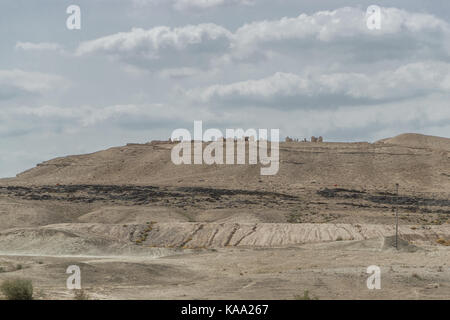 Wüste zwischen Jericho und Jerusalem. Stockfoto