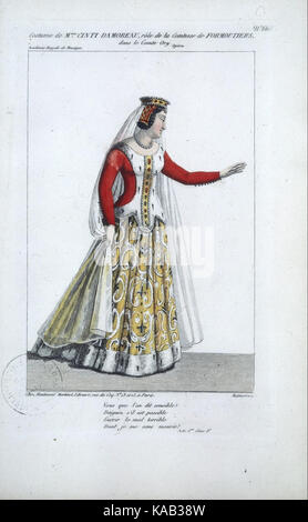 Rossinis Le Comte Ory Maleuvre Costume de Madame Cinti Damoreau Stockfoto