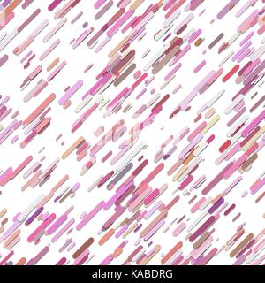 Geometrische random diagonale Streifen Hintergrund Muster-Vector Illustration aus rosa gerundeten Streifen Stock Vektor