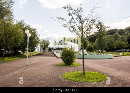 METTLACH, DEUTSCHLAND - 6. Aug 17: Die Johannesbad Klinik, auch bekannt als Gesundheits-und Rehazentrum, ist ein Gesundheits- und Rehabilitationszentrum. Stockfoto