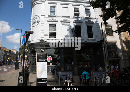 Fox auf dem Grün, Upper Street Islington London Stockfoto